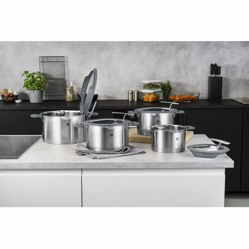 ZWILLING SIMPLIFY 66870-004-0 kattilasarja ruostumaton teräs 4 kpl hopea musta