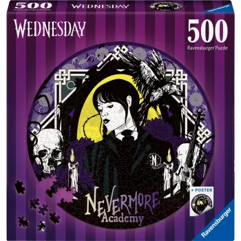 Pyöreä palapeli Wednesday (500 palaa)