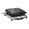 Steba RC 4 Plus Deluxe Chrome raclette-grilli, ruostumaton teräs/musta