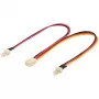 Wentronic Goobay sisäinen PC-virtakaapeli – 2x 3-napainen pistoke > 3-napainen liitin (93880)