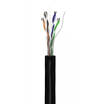 Verkkokaapeli Goobay CAT 5e U/UTP 100m musta