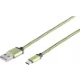 USB-kaapeli S/CONN 14-50119 USB 2.0 0,9 m USB A USB C vihreä
