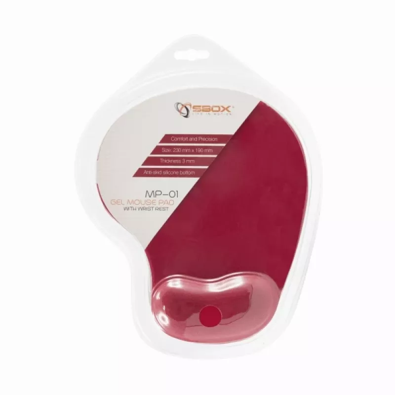 Sbox MP-01R punainen geelihiirimatto