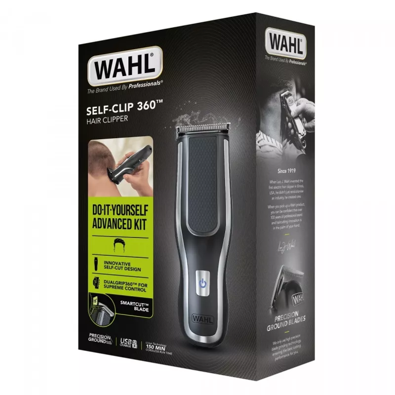 Wahl Self-Clip 360 musta, hopea litiumioni (Li-Ion)