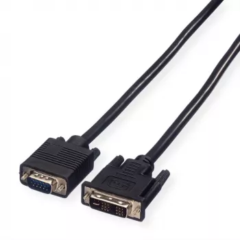 VALUE DVI-VGA-kaapeli, DVI (12+5) uros - VGA uros 3,0 m (11.99.5430)