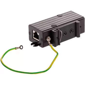Axis TU8001 Ethernet-ylijännitesuoja PoE-laitteille, seinä-/DIN-kiskokiinnitys, musta