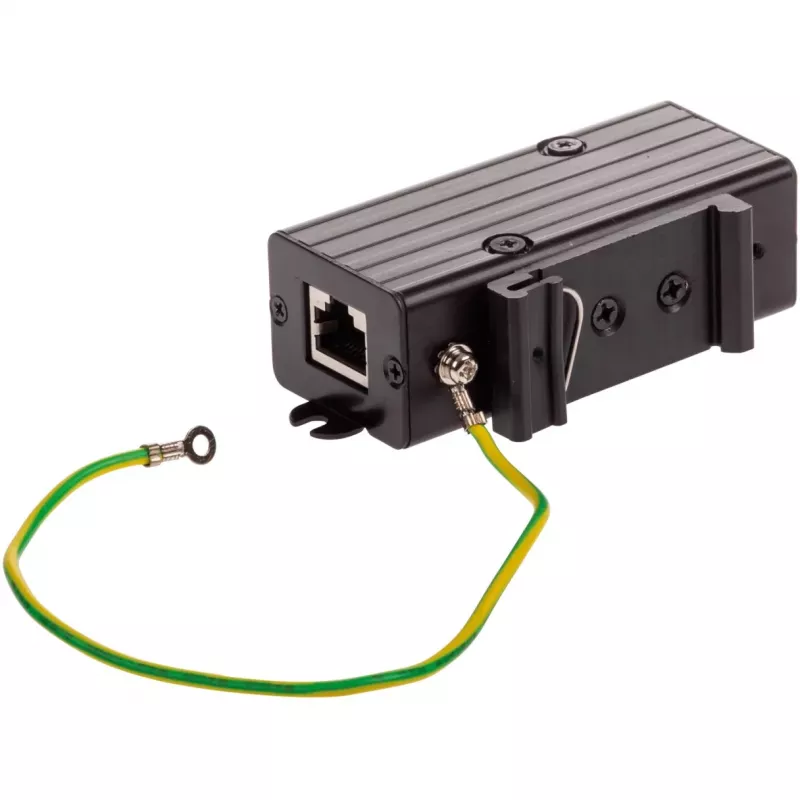 Axis TU8001 Ethernet-ylijännitesuoja PoE-laitteille, seinä-/DIN-kiskoasennus, musta