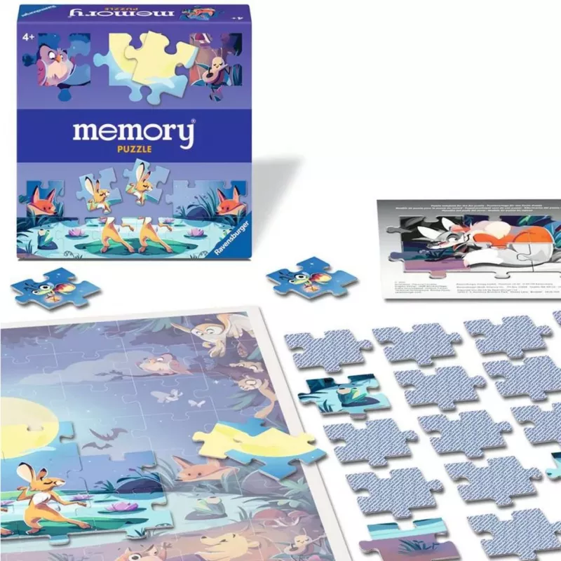 memory Puzzle Tiere am Teich, lautapeli
