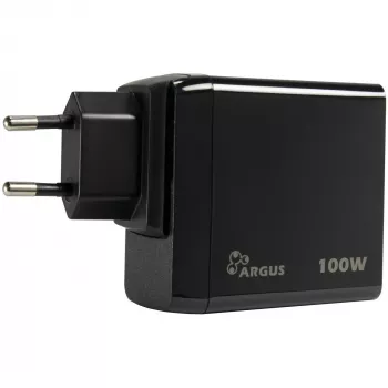 PD-laturi INTER-TECH PD-3100 100W USB-C musta pika-virtalähde