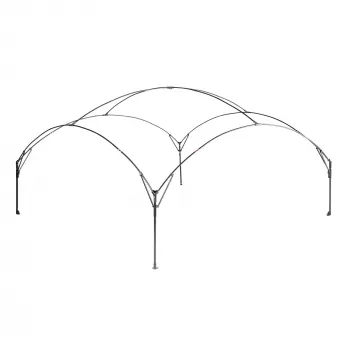 FastPitch Event Shelter XL, paviljonki hopea/tummansininen, 4,5 x 4,5 metriä