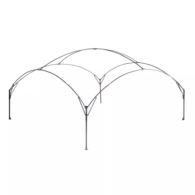 FastPitch Event Shelter XL, paviljonki hopea/tummansininen, 4,5 x 4,5 metriä