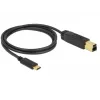 USB-kaapeli DeLOCK 83675 USB 3.2 Gen 2 1 m USB C USB B musta