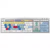 Näppäimistö Logickeyboard ALBA yleiskäyttöinen USB AZERTY ranska hopea