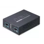PLANET 2-porttinen 10G/2.5G/1G/100BASE-X verkon mediakonvertteri musta