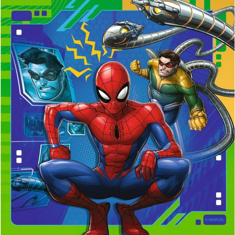Palapeli 3x49 palaa Spiderman