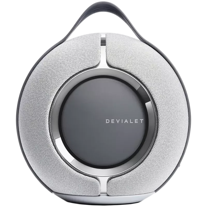 Devialet Mania vaaleanharmaa telakalla
