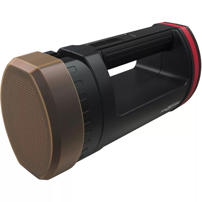 Ansmann HS20R Pro 1600-0223 LED-kohdevalaisin käsikäyttöön 20 W, IP20, 3 lamppua, musta/punainen