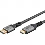 Goobay 65269 videokaapeliadapteri 2 m DisplayPort HDMI harmaa (65269)