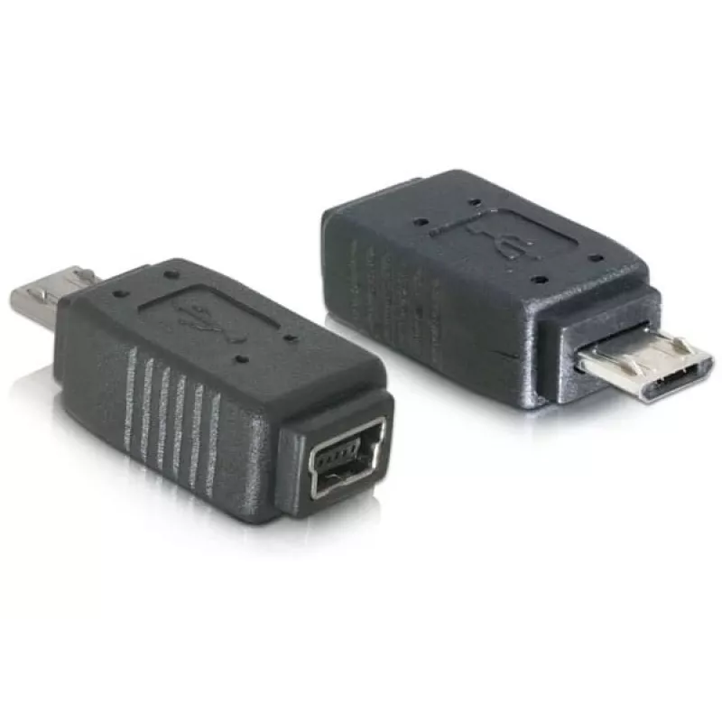 Adapteri USB micro-B uros Mini-USB 5-napainen DeLOCK 65063