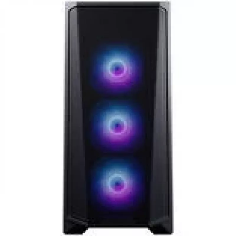 PHANTEKS Eclipse G370A PC-kotelo, Midi Tower, SSI-EEB, RGB, karkaistu lasi - sisältää 3x 120 mm tuuletinta, musta