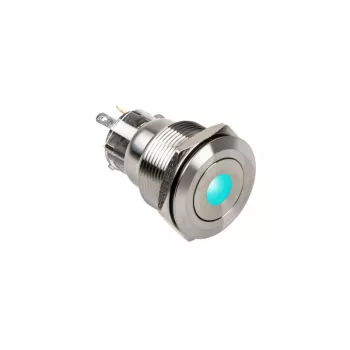 Painonappi DimasTech vandalismikytkin 22mm Silverline Dot RGB PD215, 22 mm