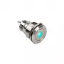 Painonappi DimasTech vandalismikytkin 22mm Silverline Dot RGB PD215, 22 mm