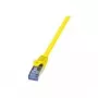 Verkkokaapeli LogiLink Cat6a S/FTP RJ-45 2 m keltainen