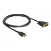 DeLOCK 85652 videokaapelisovitin 1 m HDMI Type-A (Standard) DVI musta (85652)