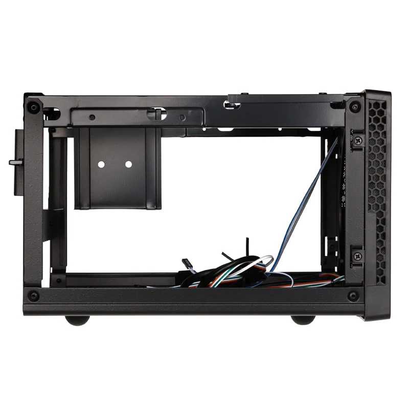 SilverStone SUGO 13 - Desktop - Mini-DTX - ilman virtalähdettä (AT / PS/2) - musta - USB/audio (SST-SG13B-Q)