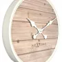NeXtime kello 3134wi Plank, Ø50 cm, seinäkello, valkoinen