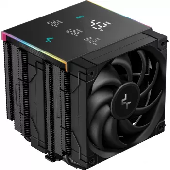 CPU-jäähdytin DeepCool AK620 Digital PRO — 120 mm tuuletin, 1750 kierr./min, 25 dB, 12 V, sopii LGA1700/AM5, musta