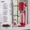 Soodavesilaite SodaStream Art Mandarin Red 1L hiilihapotuspullo