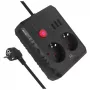 Maclean MCE388 B jatkojohto, 2 pistorasiaa, 3x USB, 110-240 V, 2500 W, 3 m, musta