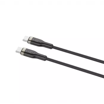 FIXED FIXDB-CC2-BK punottu USB-C/USB-C-kaapeli, 2 m, 100 W