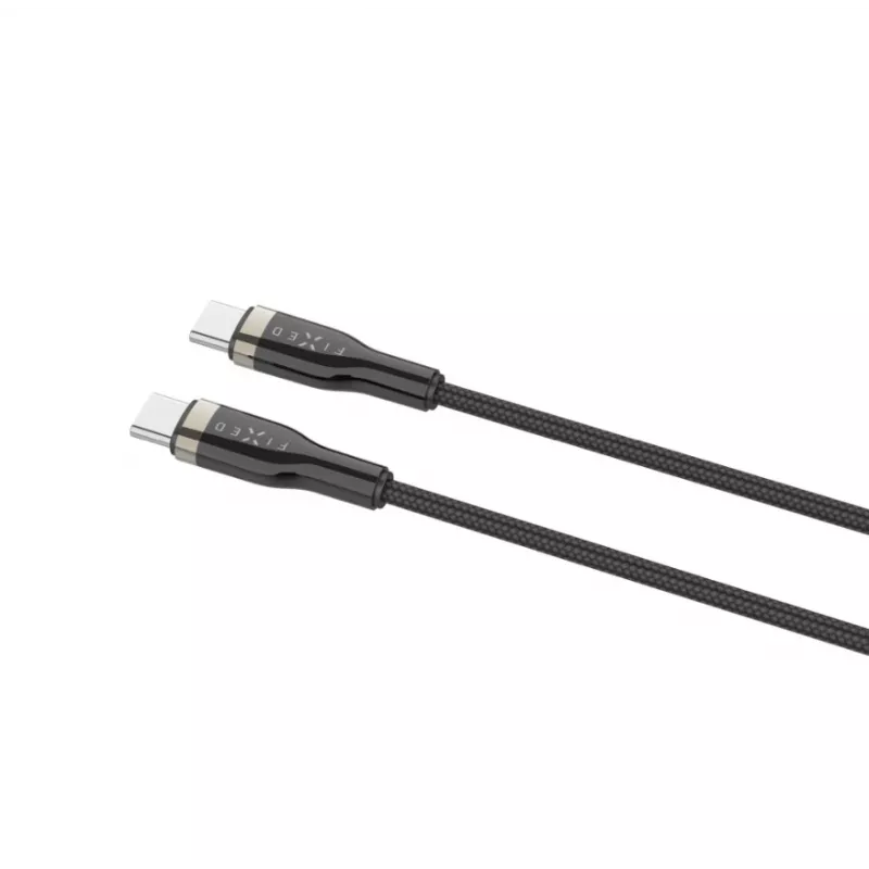 FIXED FIXDB-CC2-BK punottu USB-C/USB-C-kaapeli, 2 m, 100 W