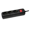Jatkopistorasia LogiLink LPS206B 1,4 m 3 AC-pistorasiaa musta