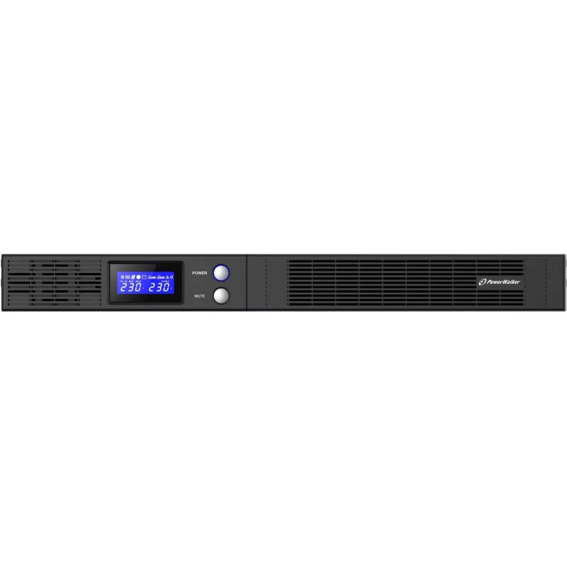 PowerWalker VI 1000 R1U 1 kVA 600 W 4 AC-lähtöä