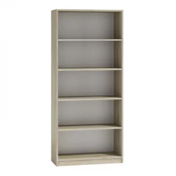 Toimistohylly top e shop R80 SONOMA, tammiviimeistely, 5 hyllytasoa, 800×300×1820 mm