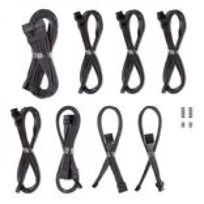 CableMod C-Series Pro ModMesh -kaapelisarja Corsair RMi/RMx/R -virtalähteille – väri Carbon