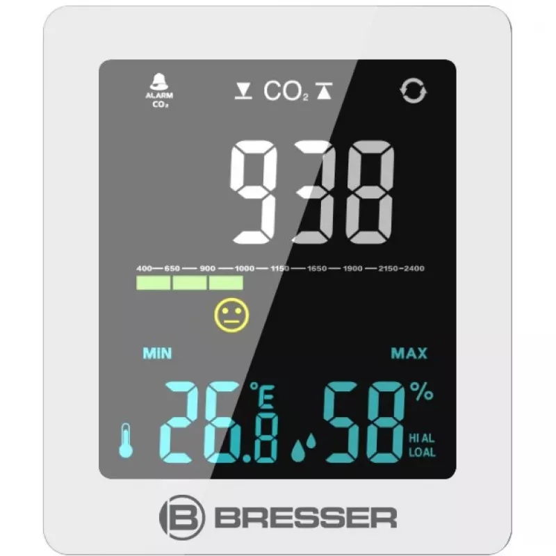 Ilmanlaatumittari Bresser Optics 7004020GYE000 CO2 lämpötila 0–50 °C