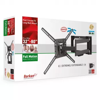 TV-teline Barkan Mounting Systems 4400 50 kg 2,03 m musta