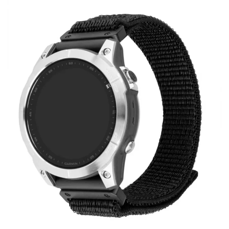 Vaihto-26-mm-QuickFit-nylonranneke FIXED Garminille, musta