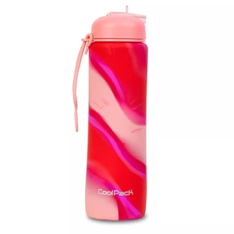 COOLPACK silikonijuomapullo Pump 600 ml tyttö pinkki