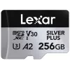 Muistikortti microSD 256GB C10 A2 U3 V30 205/150MB/s Silver Plus