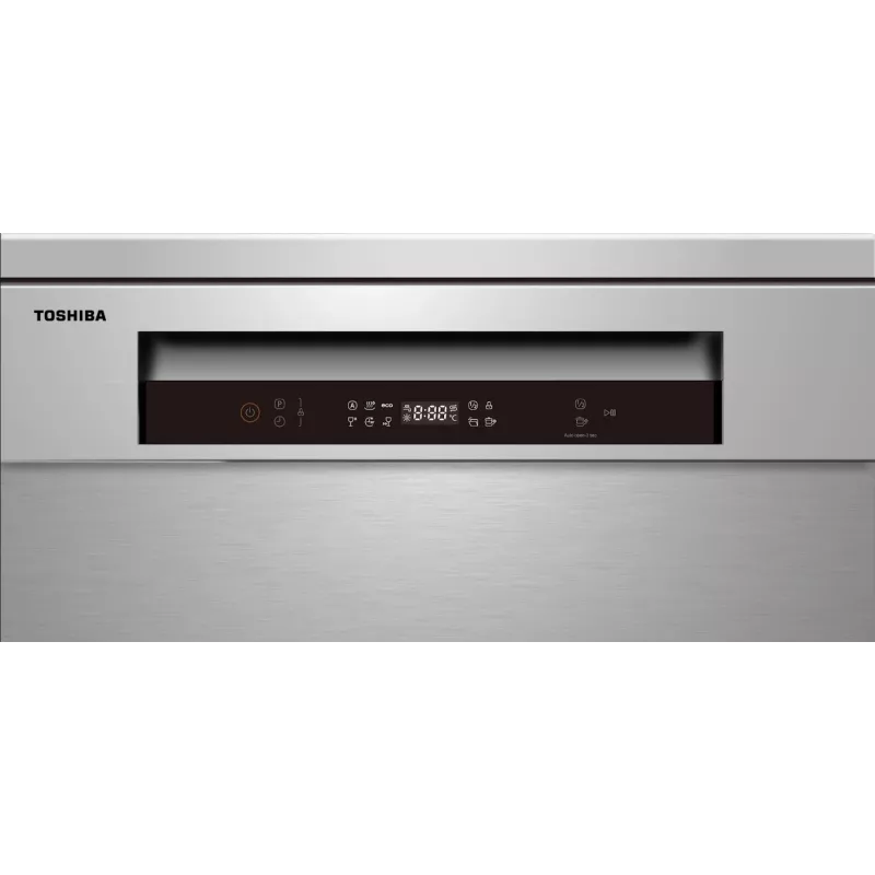 Toshiba DW-14F5EE(S)-PL vapaasti seisova astianpesukone, 60 cm, 14 vakioastiastoa, hopea