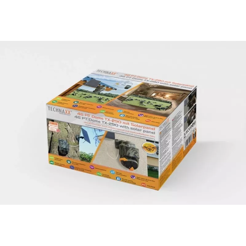 Technaxx 4G PT Dome TX-290 aurinkopaneelilla
