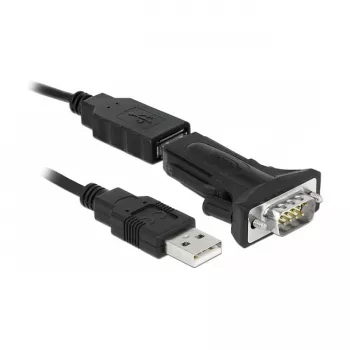 Sarjakaapeli DeLOCK 66286 USB Type-A DB-9 musta 0,8 m