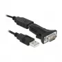 Sarjakaapeli DeLOCK 66286 USB Type-A DB-9 musta 0,8 m