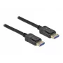 Delock - DisplayPort-kaapeli - DisplayPort (uros) - DisplayPort (uros) - DisplayPort 2,0 - 2,0 m - tukee 10K 60 Hz (10 240 x 4320) - musta (80262)