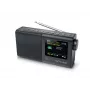 Kannettava radio muse M-117 DB — DAB/DAB+/FM, 3W RMS, 2,8 tuuman TFT, ulkoinen antenni, 3,5 mm liitäntä, 0,3 kg, musta